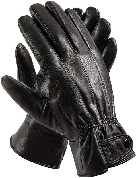 burberry mens leather glove cheap|Leather Gloves in Black .